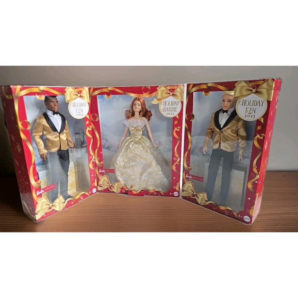 Barbie Signature Holiday 2025 Collector Lot (3 Dolls) – New in Box